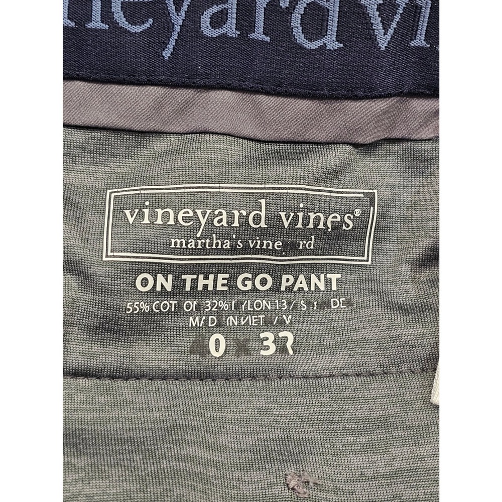 Vineyard Vines‎ On The Go Pant Mens 40x32 Grey Solid Performance Chino Trousers - Picture 3 of 5
